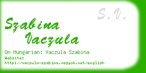 szabina vaczula business card